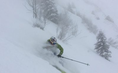 Champagne pow in May
